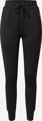 Effilé Pantalon de sport CURARE Yogawear en noir : devant