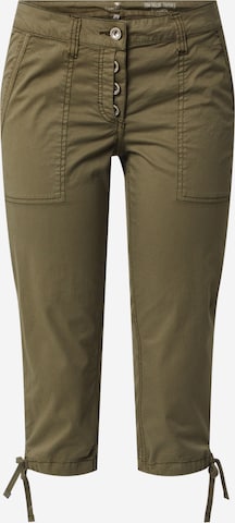 Coupe slim Pantalon TOM TAILOR en vert : devant