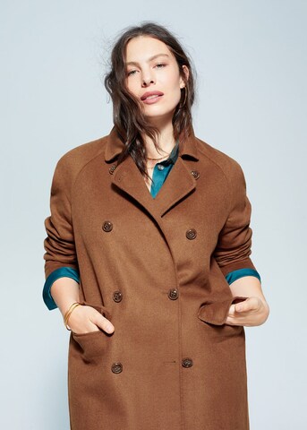 MANGO Between-Seasons Coat 'noelia' in Brown