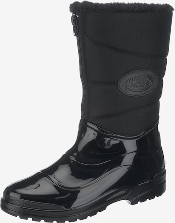 LICO Rubber Boots 'Sandra' in Black: front