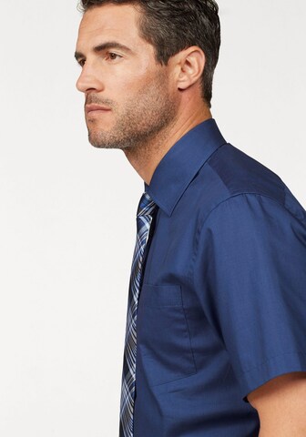 Man's World Regular Fit Hemd in Blau