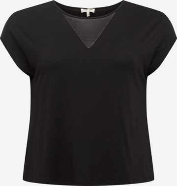 T-shirt 'Leslie' ABOUT YOU Curvy en noir : devant