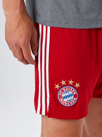ADIDAS PERFORMANCE Regular Sports trousers 'FC Bayern München' in Red