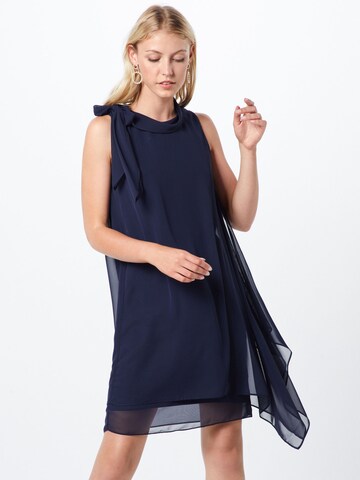 Robe de cocktail Vera Mont en bleu : devant