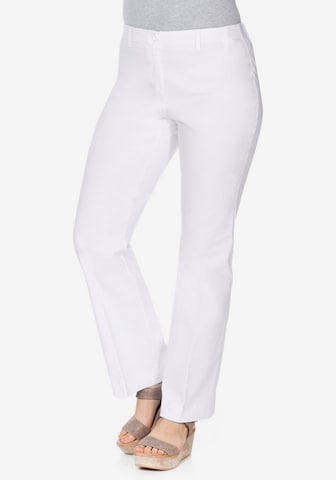 SHEEGO Bootcut Hose in Weiß: predná strana