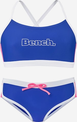 BENCH Bygelfri behå Bikini i blå: framsida