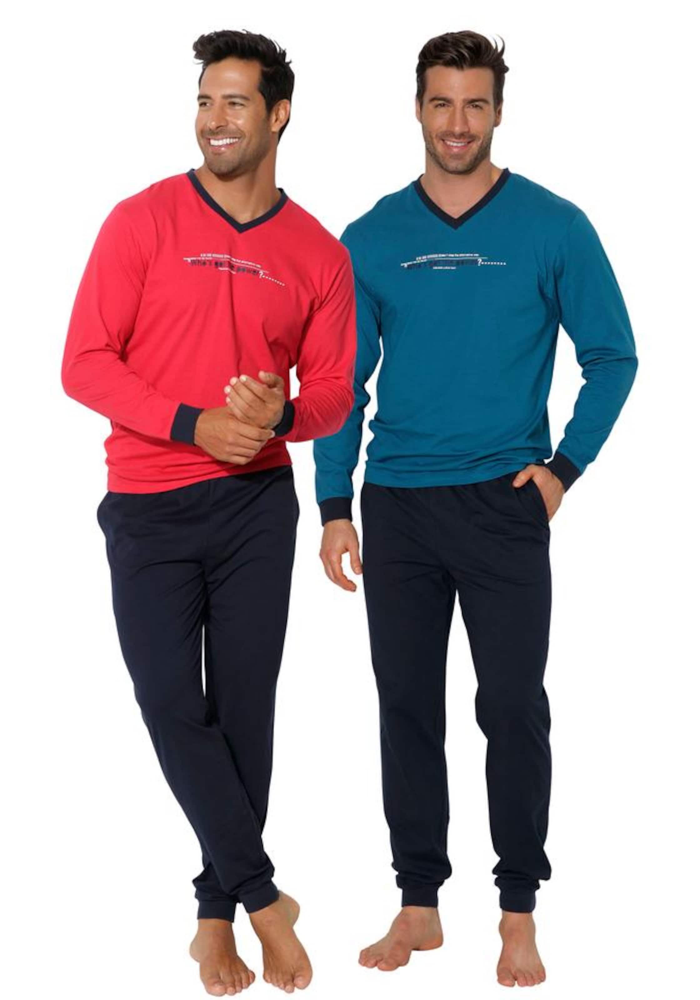 ARIZONA Pyjama in Mischfarben: Vorderseite