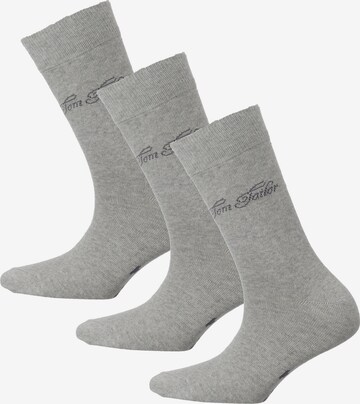 TOM TAILOR Socks in Grey: front