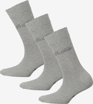 TOM TAILOR Socks in Grey: front