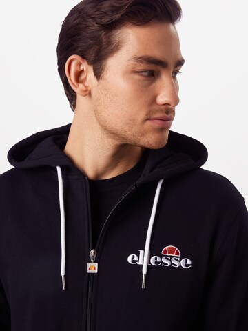 ELLESSE Regularny krój Bluza rozpinana 'Briero' w kolorze czarny