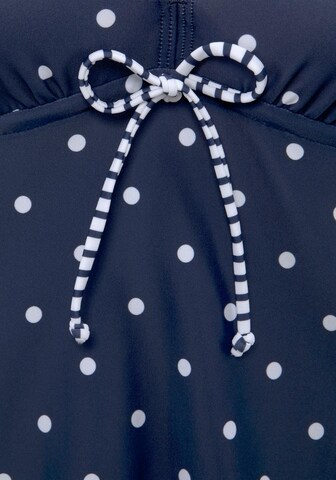 T-shirt Top per tankini 'Audrey' di s.Oliver in blu