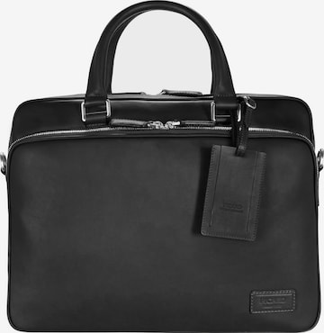 Picard Document Bag in Black: front