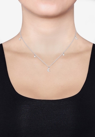 ELLI Necklace 'Halbmond, Sterne' in Silver