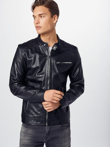 FREAKY NATION Regular fit Between-Season Jacket 'Lucky Jim' in Black: front