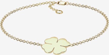 ELLI PREMIUM Bracelet 'Kleeblatt' in Gold: front