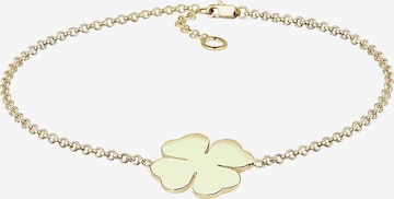 ELLI PREMIUM Bracelet 'Kleeblatt' in Gold: front