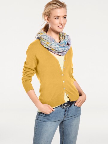 Cardigan heine en jaune : devant