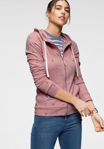 KangaROOS Zip-Up Hoodie in Pink