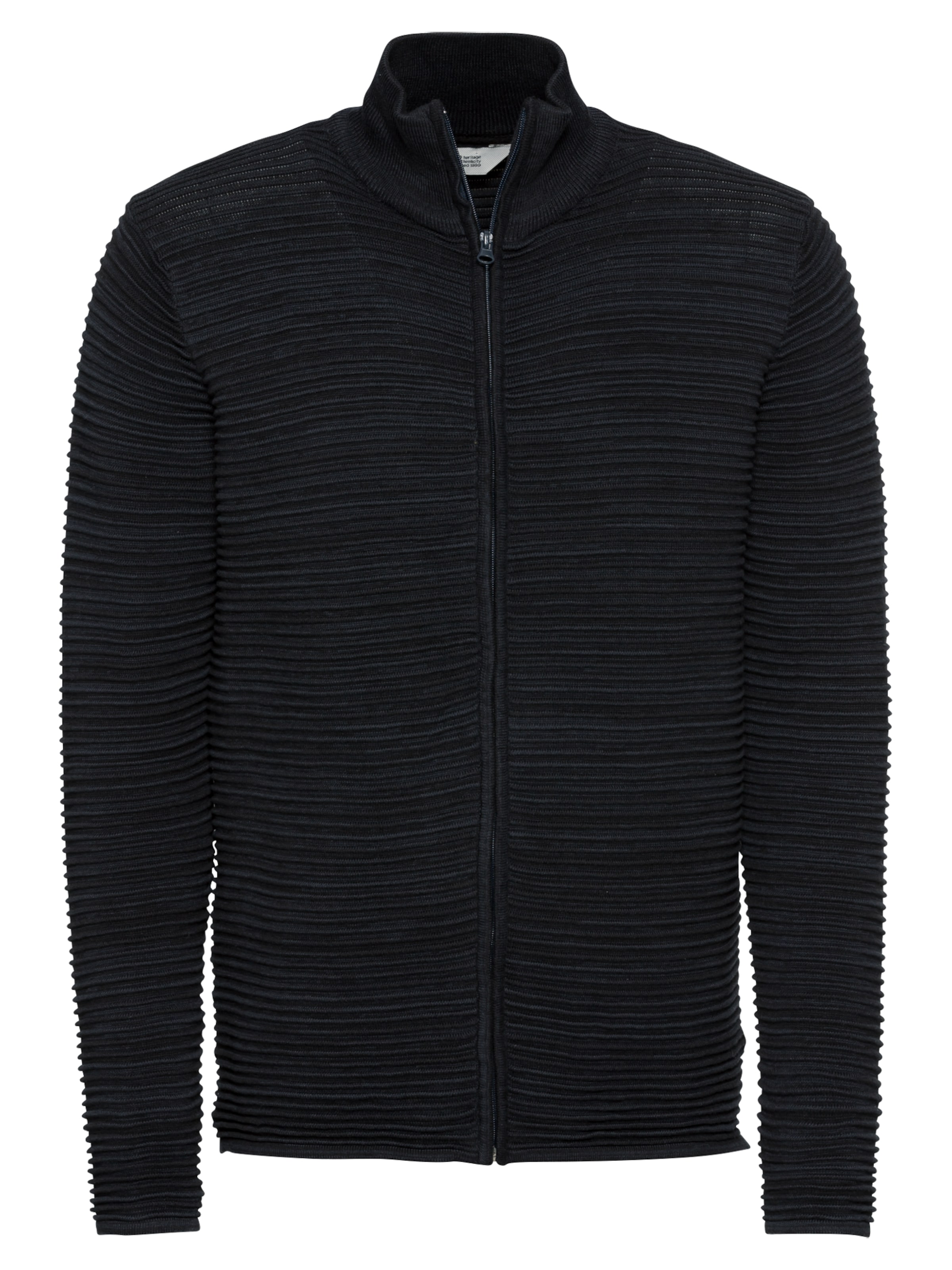 !Solid Regular fit Gebreid vest 'Struan' in Blauw: voorkant