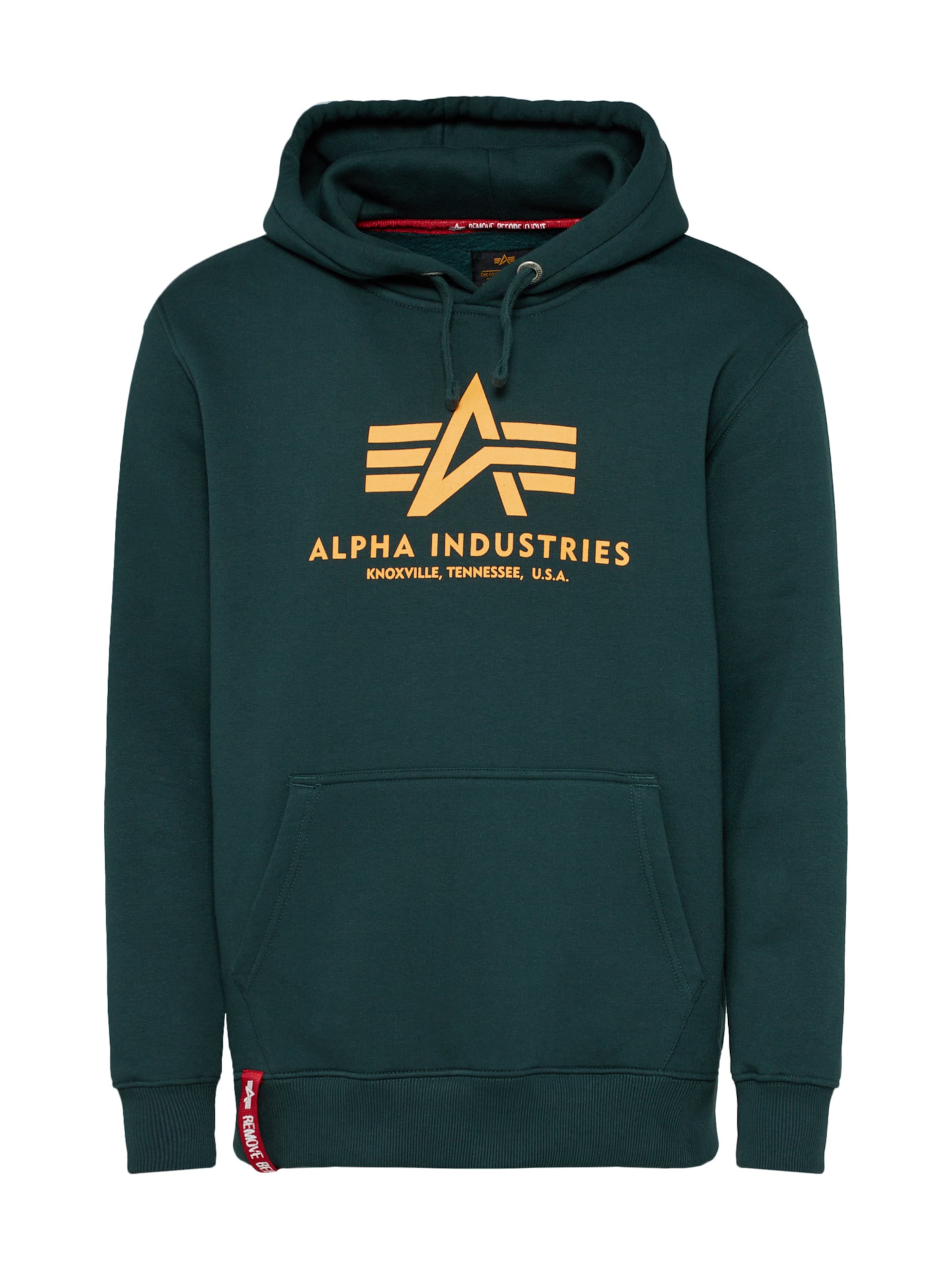 ALPHA INDUSTRIES Свитшот в Зеленый: спереди