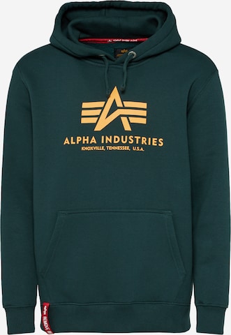 Felpa di ALPHA INDUSTRIES in verde: frontale