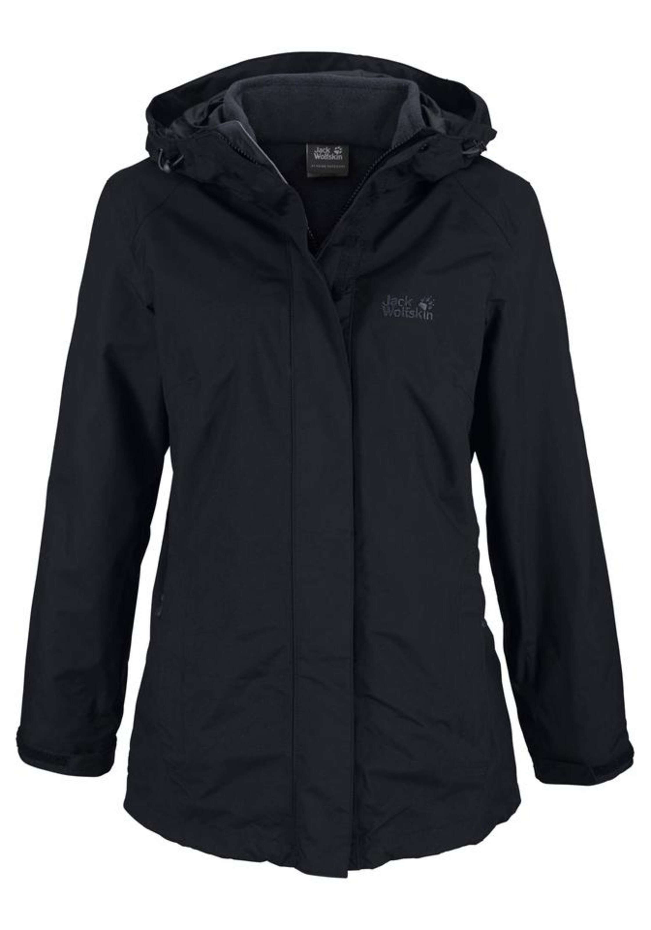 JACK WOLFSKIN - Funktionsjacke 'MANAPOURI' in schwarz