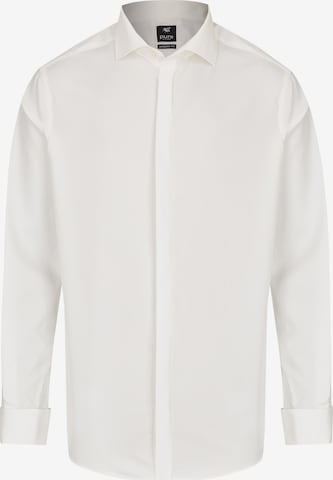 PURE Slim fit Business Shirt in White: front