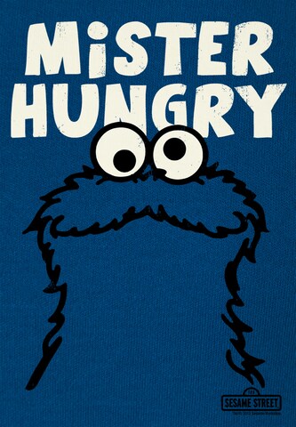 LOGOSHIRT T-Shirt 'Krümelmonster - Mister Hungry' in Blau
