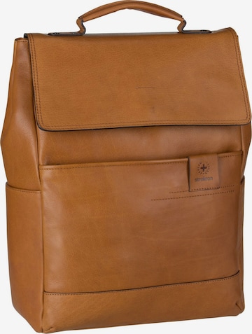 STRELLSON Backpack 'Hyde Park' in Brown: front