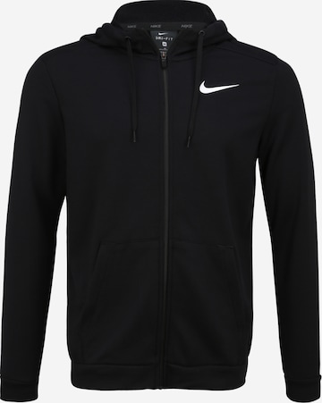 NIKE Regular fit Sportsweatvest in Zwart: voorkant