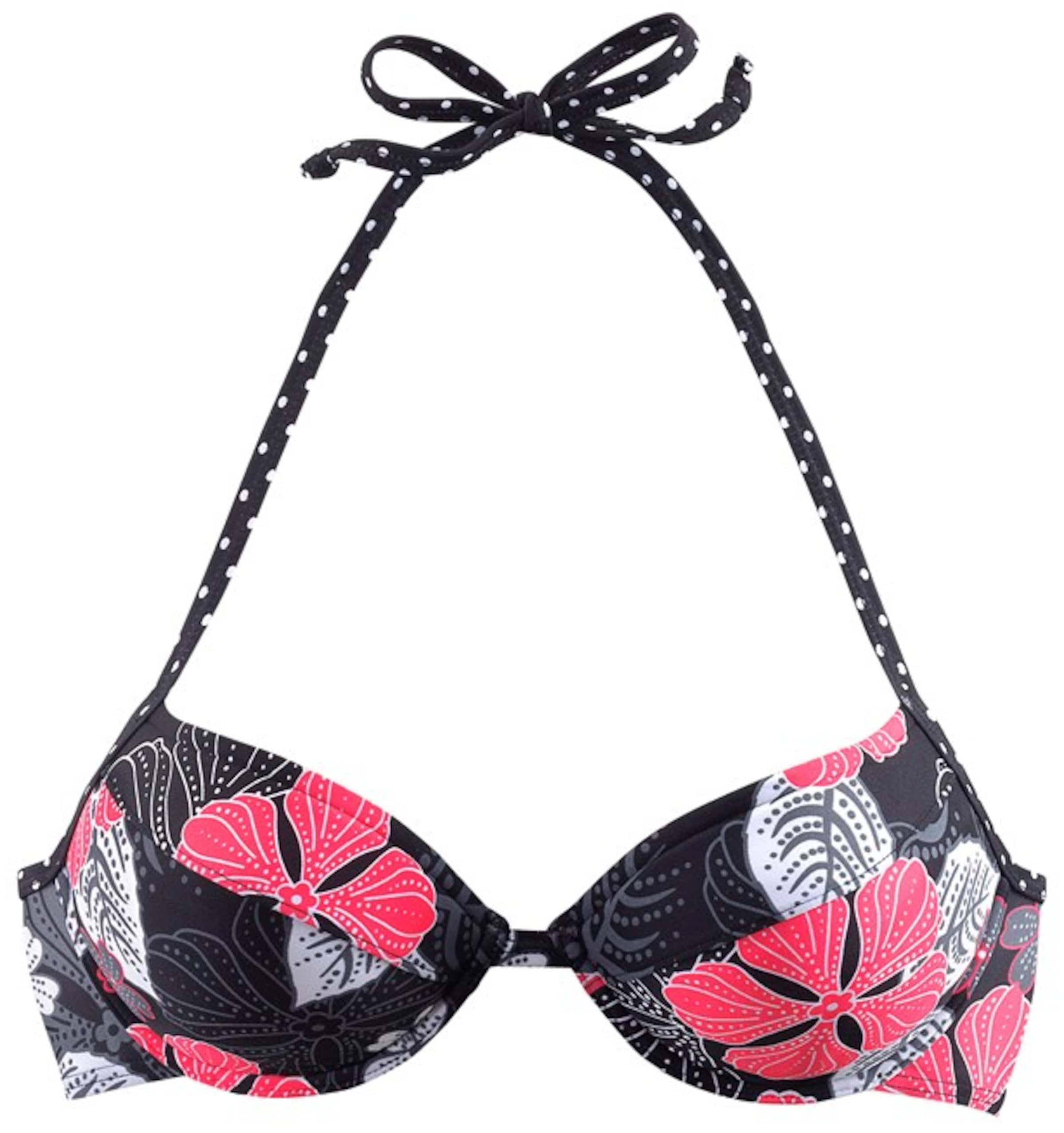 BUFFALO Сутиен с повдигащ ефект Горнище на бански 'City' в черно: отпред