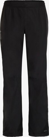 VAUDE Regular Athletic Pants 'Escape 2.5L' in Black: front