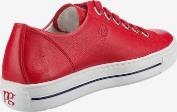 Baskets basses Paul Green en rouge