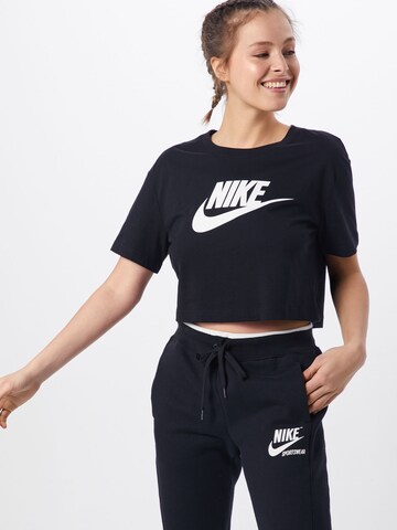 T-shirt Nike Sportswear en noir : devant