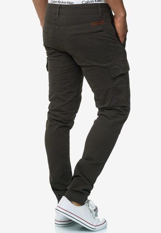 INDICODE JEANS Slimfit Cargobroek 'Mathews ' in Grijs