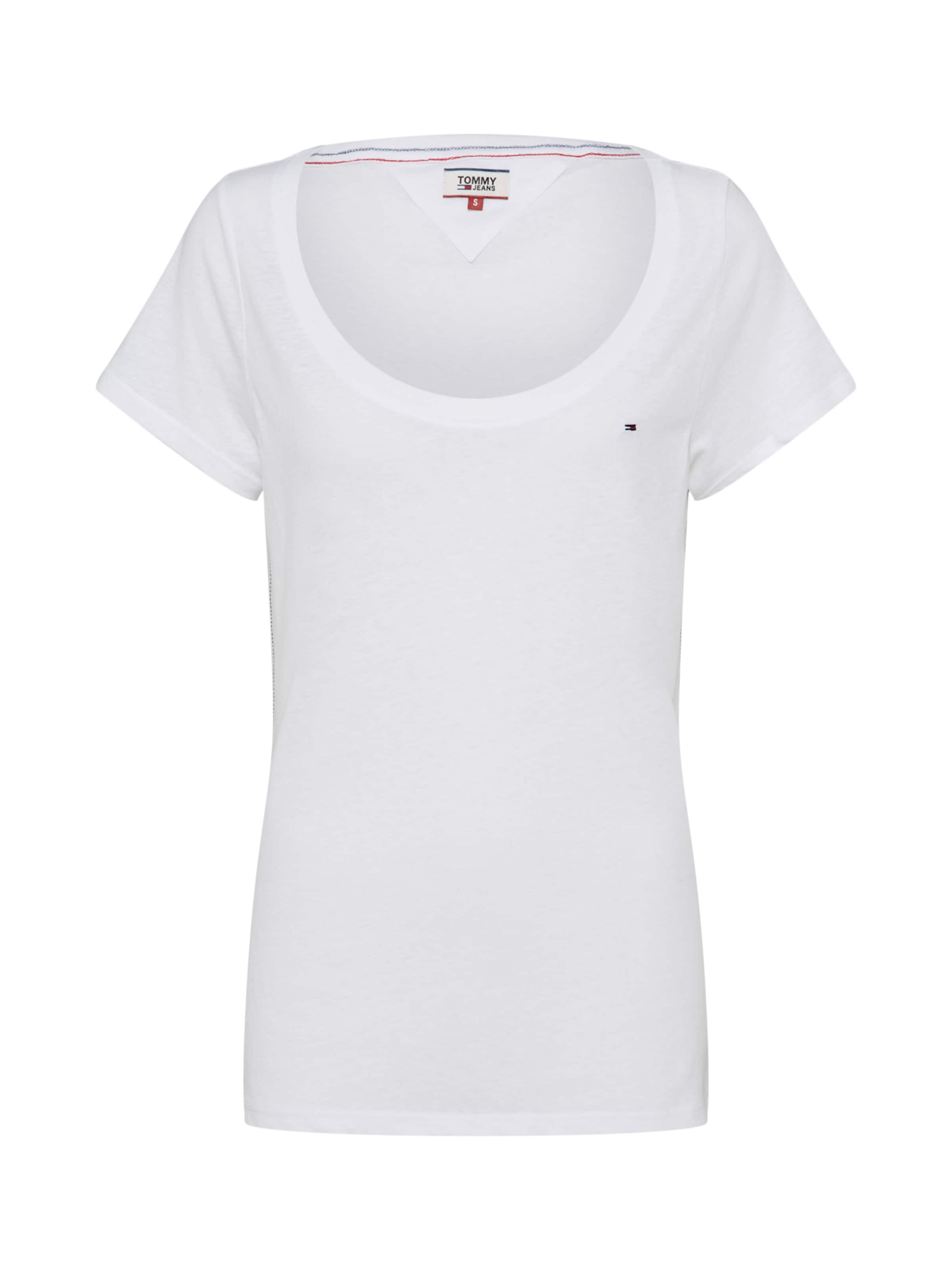 Tommy Jeans - Shirt 'ORIGINAL TRIBLEND' in de kleur Wit