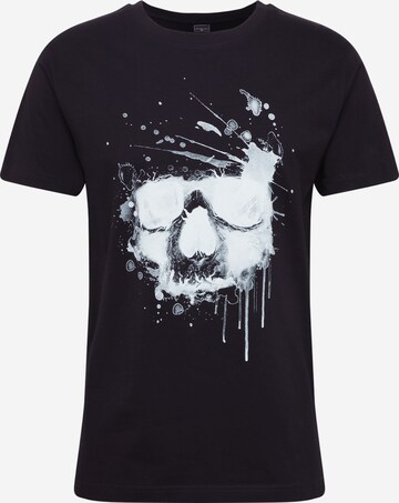 T-Shirt Mister Tee en noir : devant