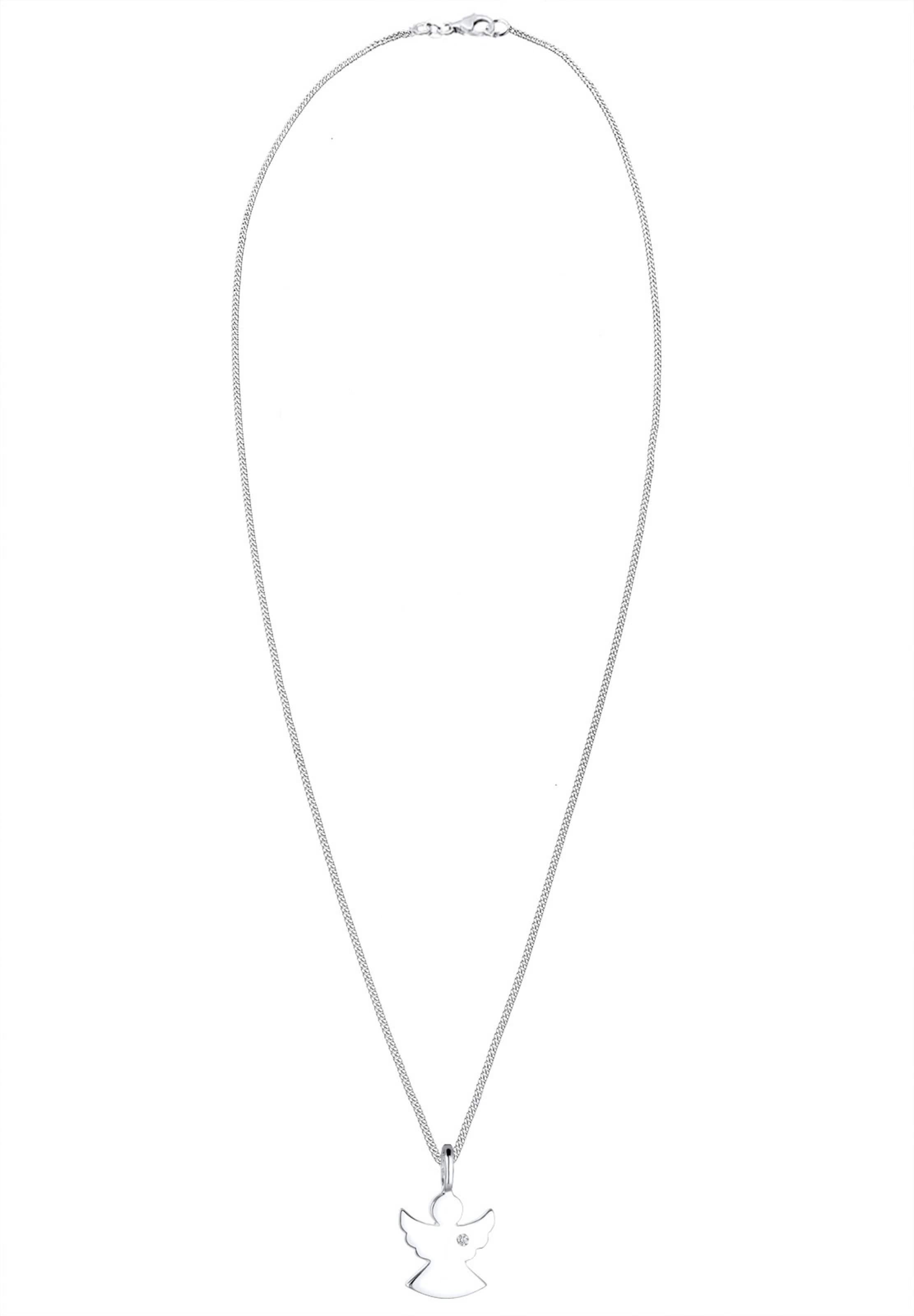 Elli DIAMONDS Ketting 'Engel' in Zilver