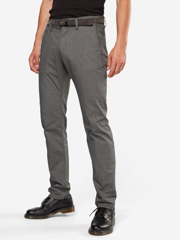 TOM TAILOR Slimfit Chino 'Travis' in Grijs: voorkant