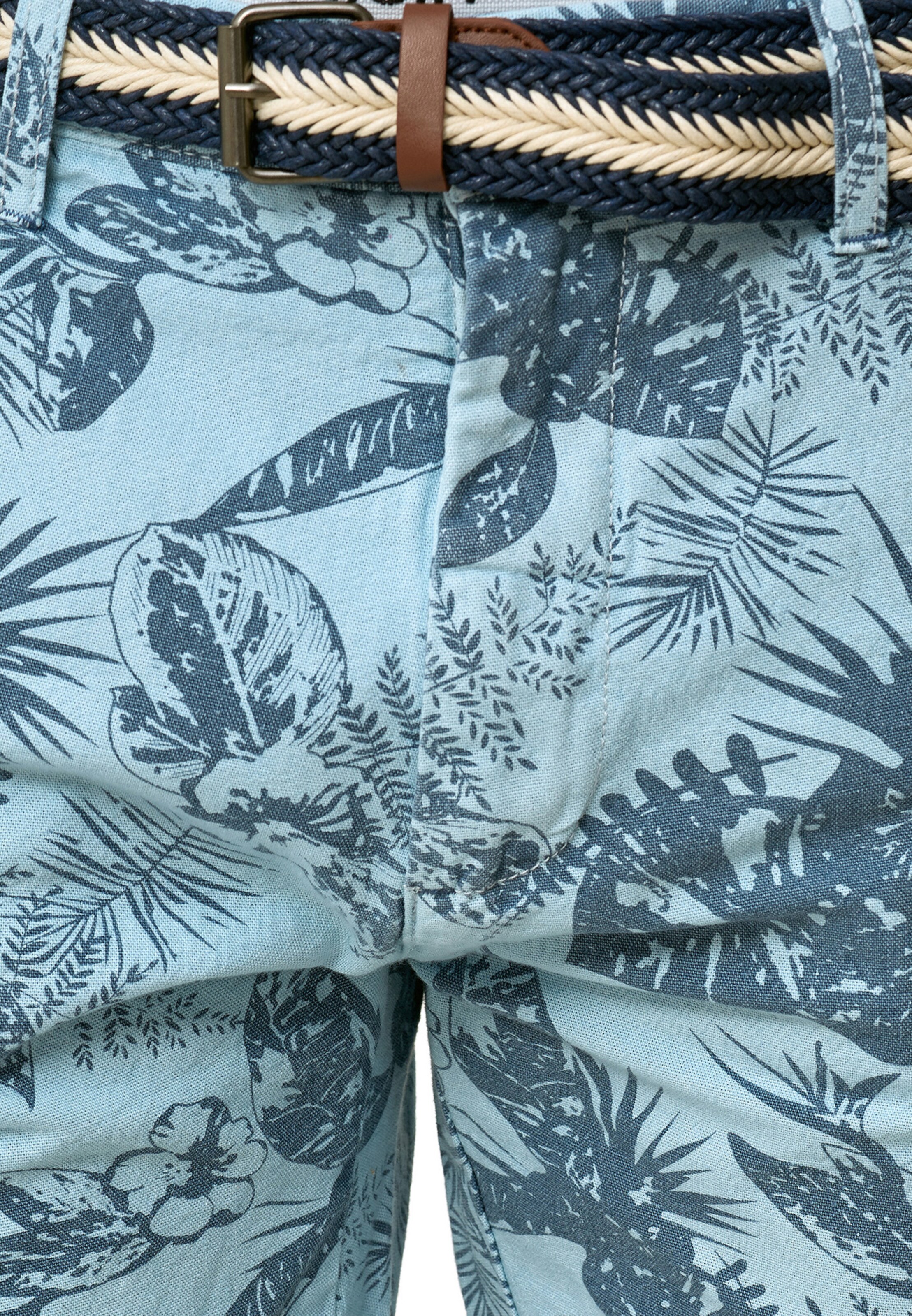 INDICODE JEANS Regular Broek 'Curtain' in Blauw