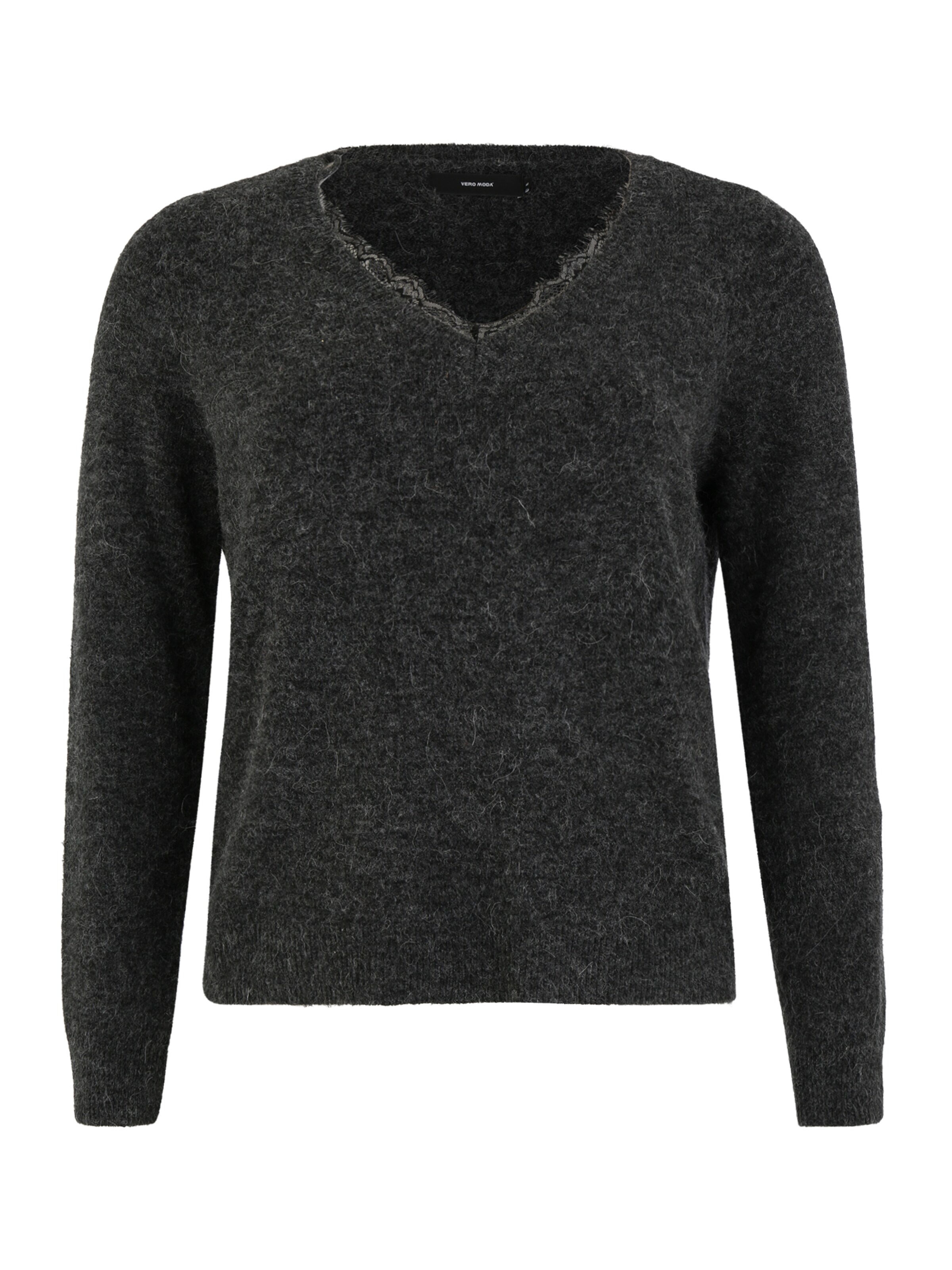 Vero Moda Curve - Trui 'IVA' in de kleur Donkergrijs