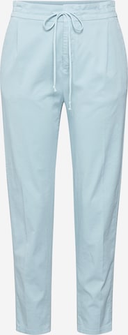 DRYKORN Regular Pleat-Front Pants 'LEVEL' in Blue: front