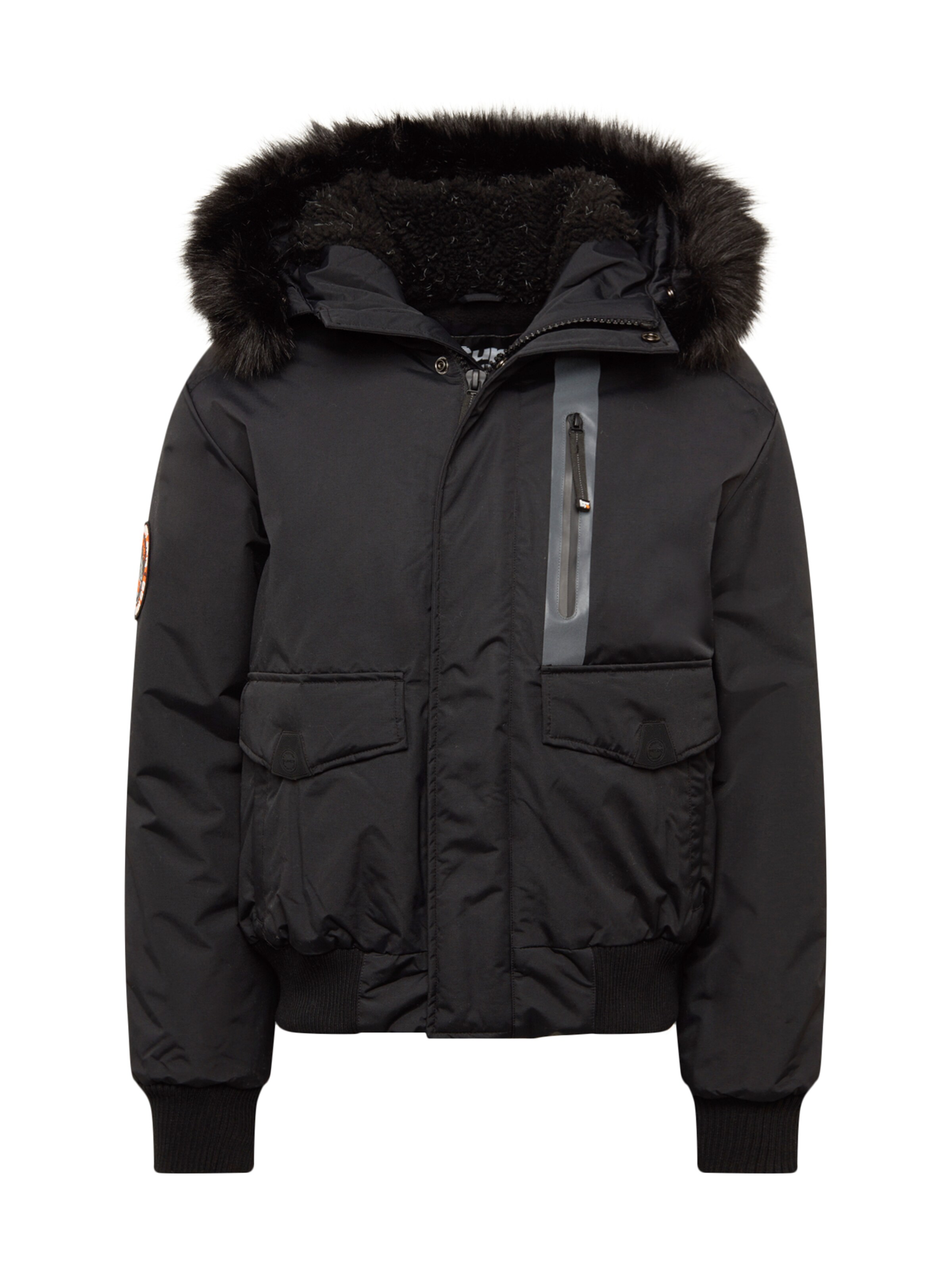 Superdry - Winterjas 'EVEREST BOMBER' in de kleur Zwart