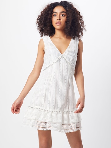 GUESS Φόρεμα κοκτέιλ 'Leandra' σε λευκό: μπροστά