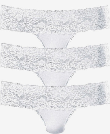 VIVANCE Thong in White: front