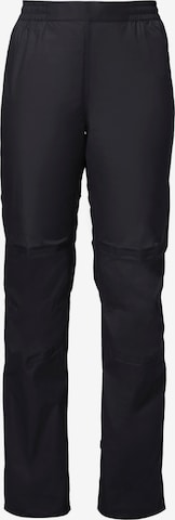 Regular Pantalon outdoor 'Drop' VAUDE en noir : devant