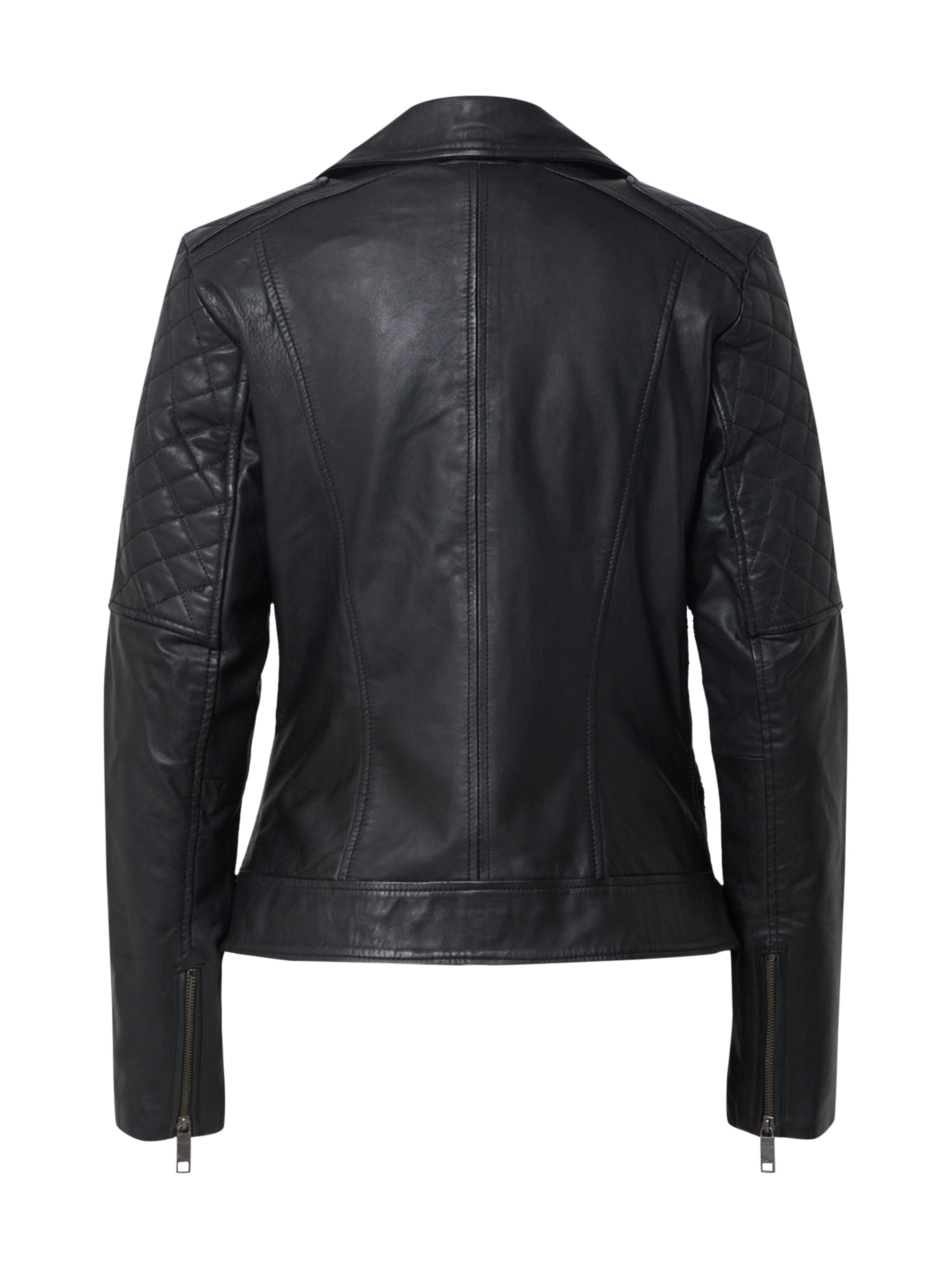 Maze Lederjacke 'Solna' in Schwarz
