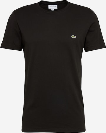 LACOSTE Regular fit Μπλουζάκι σε μαύρο: μπροστά