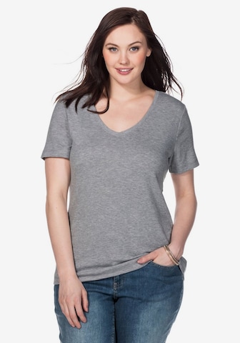 SHEEGO T-shirt i grå: framsida