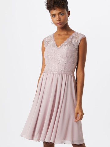 mascara Cocktail Dress in Pink: front